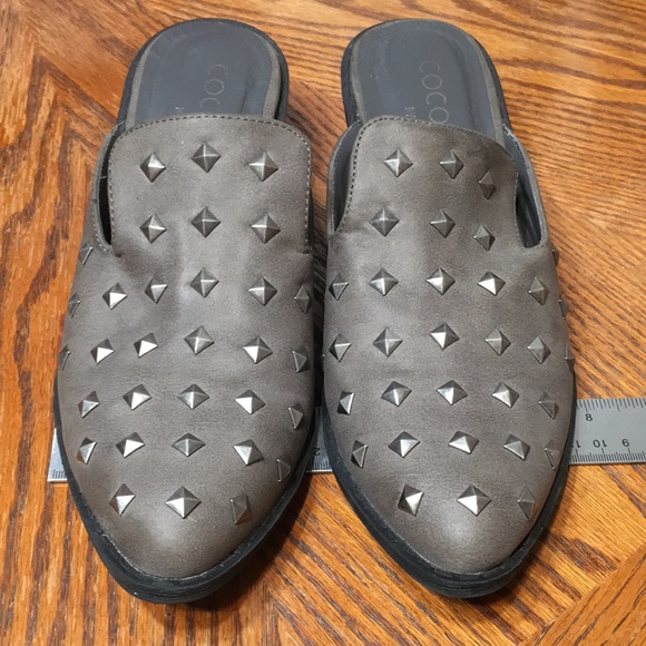 Gray studded mule Coconuts by MATISSE - Picture 7 of 12